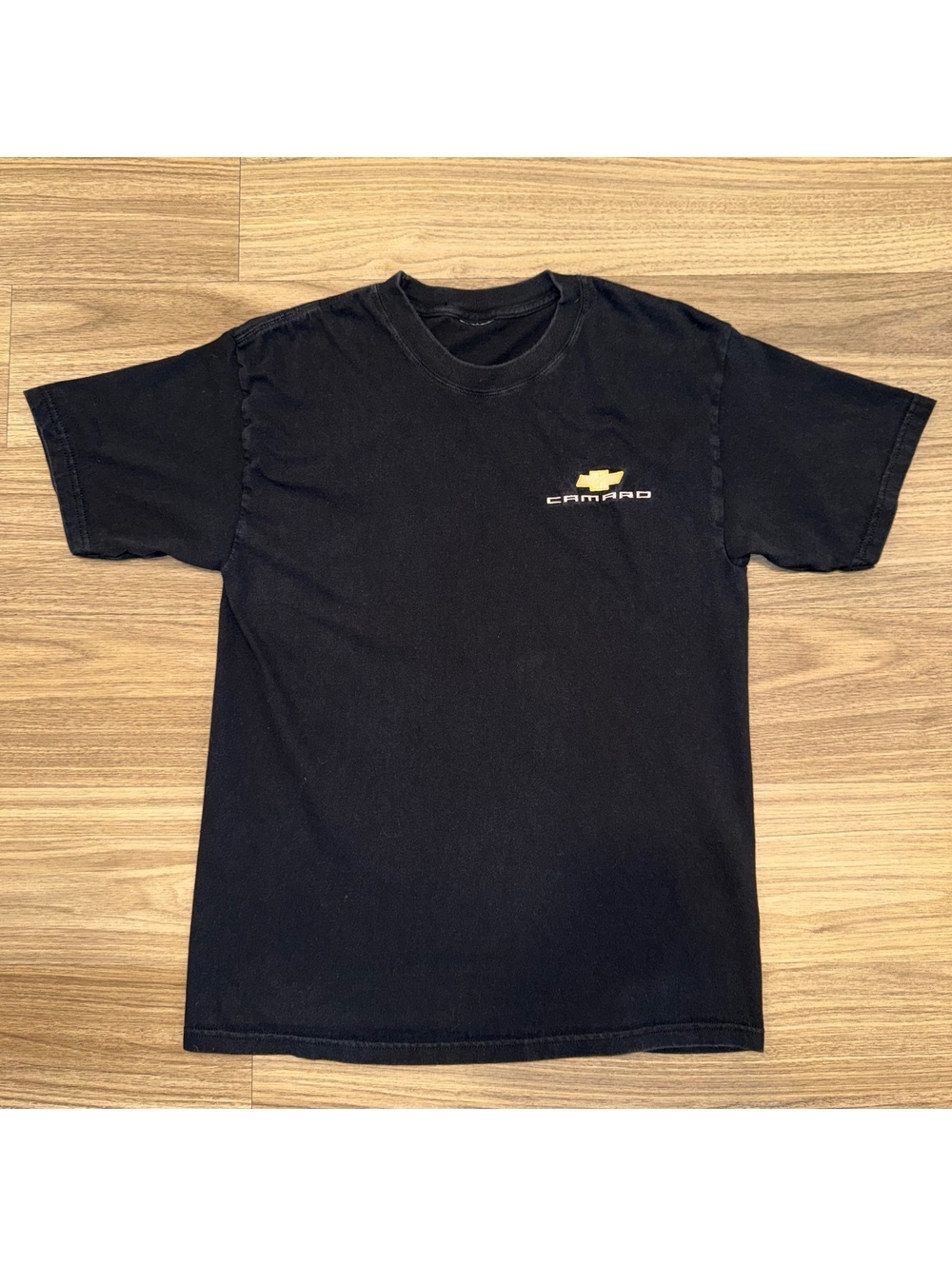 Chevy Chevrolet Camaro Embroidered Logo Tee Tshirt Black XS/S Shortsleeve #4653